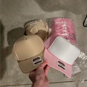 OTTO Tan and Pink Trucker Hat Bundle (14)